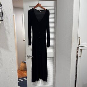 Moth Black Long Sleeve Dress